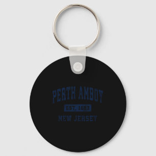 Perth Amboy New Jersey Nj Vintage Etabliert Comf Schlüsselanhänger