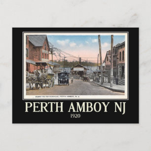 Perth Amboy, New Jersey, Vintage Postkarte