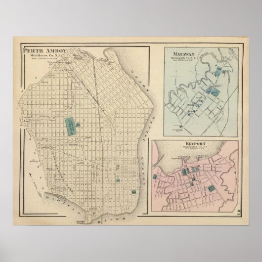 Perth Amboy, NJ Poster (Vorne)