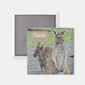Perth Australia Kangaroo Travel Kühlschrankmagnete Magnet (Vorderseite/Rückseite)