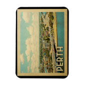 Perth Australia Vintage Travel Magnet (Vertikal)