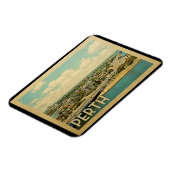 Perth Australia Vintage Travel Magnet (Linke Seite)