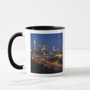 Perth, Australien. Aussicht auf die Innenstadt von Tasse