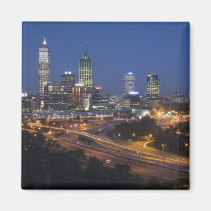 Perth, Australien. Blick auf das Stadtzentrum von  Magnet
