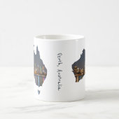 Perth, Australien, Skyline nach Nacht Reflexionen Kaffeetasse (Mittel)