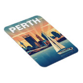 Perth Australien Skyline Reise Magnet (Rechte Seite)