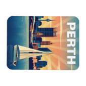 Perth Australien Skyline Reise Magnet (Horizontal)