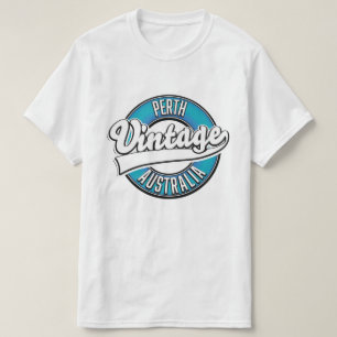 Perth Australien Vintage-Logo T-Shirt