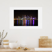 Perth CBD by Night Poster (Küche)