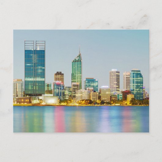 Perth CBD von Mill Point Perth Western Australien Postkarte (Vorderseite)