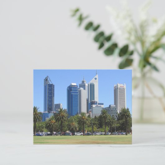 Perth City Gebäude Postkarte (Stehend Vorderseite)