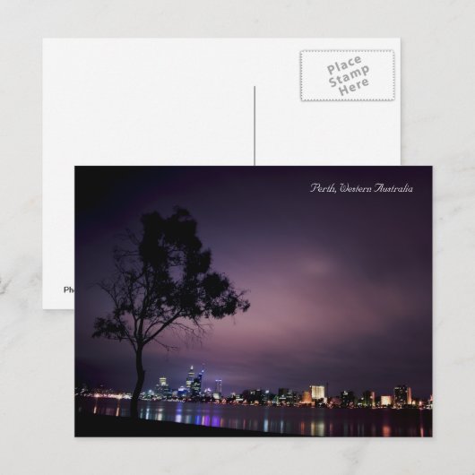 Perth City Postkarte (Vorne/Hinten)