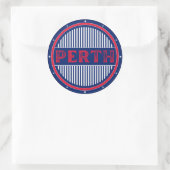 Perth City Pride Emblem – Australian Identity Runder Aufkleber (Tasche)