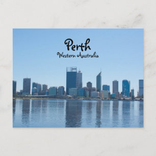Perth City Skyline at Daytime Postkarte