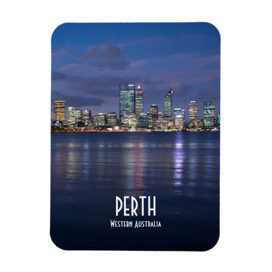 Perth City Skyline Magnet (Vertikal)