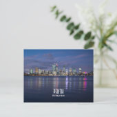 Perth City Skyline Postkarte (Stehend Vorderseite)