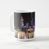 Perth-NachtSkyline - Tasse (Vorderseite Links)