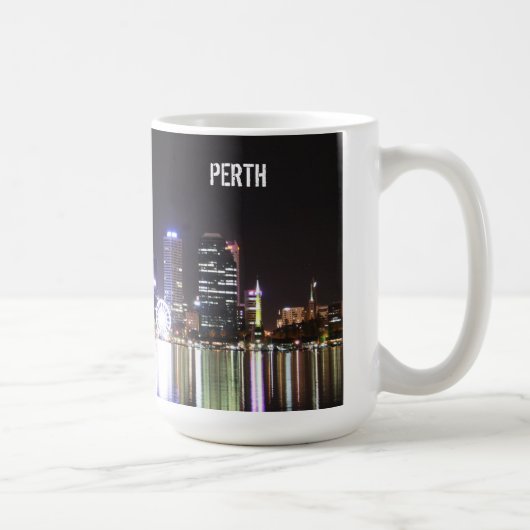 Perth-NachtSkyline - Tasse (Rechts)