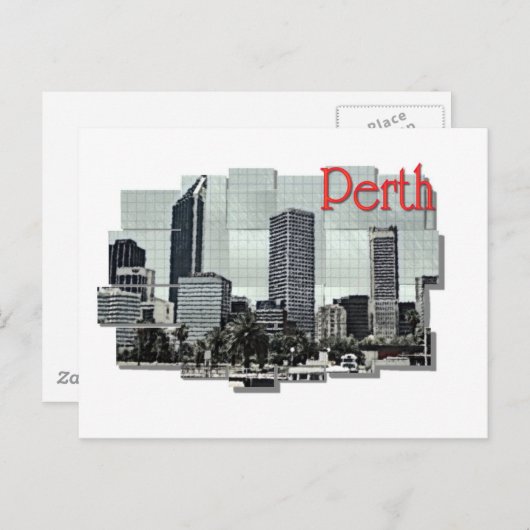 Perth Postkarte (Vorne/Hinten)
