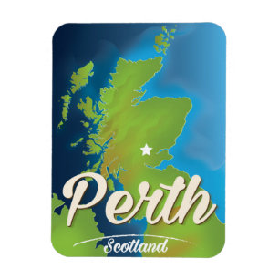 Perth Schottland Reiseplakat Magnet