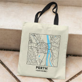 Perth, Schottland Stadtplan-Tasche Tragetasche