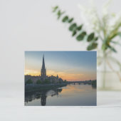 Perth Scotland Sunset Postcard Postkarte (Stehend Vorderseite)