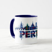 Perth Scotland Tartan Mug Scottish  Tasse (Vorderseite Links)