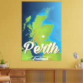 Perth Scotland Travel Poster Leinwanddruck (Insitu (Wohnzimmer))