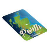 Perth Scotland Travel Poster Magnet (Rechte Seite)