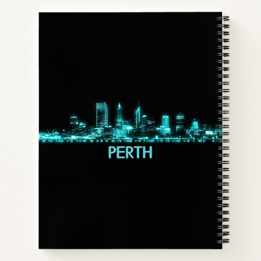 Perth Skyline Notizblock (Rückseite)
