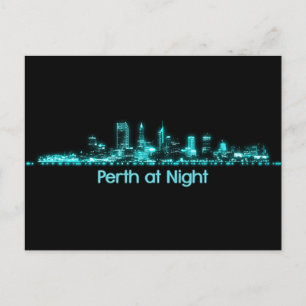 Perth Skyline Postkarte