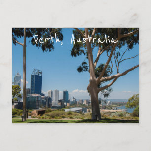 Perth-Skyline vom wunderschönen Kings Park Postkarte