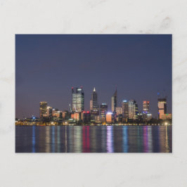 Perth-Stadt-Skylinepostkarte Postkarte