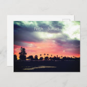 Perth sunset postkarte (Vorne/Hinten)