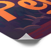 Perth Twilight: Sunset Symphony over Swan River Poster (Ecke)