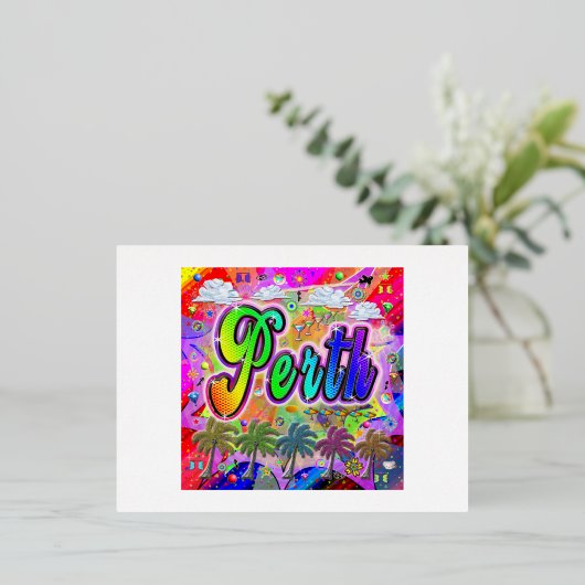 Perth Vista Express Postkarte (Stehend vorne)