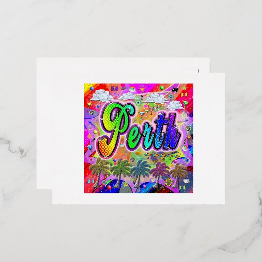 Perth Vista Express Postkarte (Vorderseite/Rückseite)