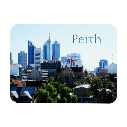 Perth, Westaustralien, Skyline Magnet (Horizontal)