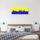 Perth Western Australia Skyline Leinwand Art Print (Insitu (Schlafzimmer))