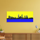 Perth Western Australia Skyline Leinwand Art Print (Insitu (Wohnzimmer))