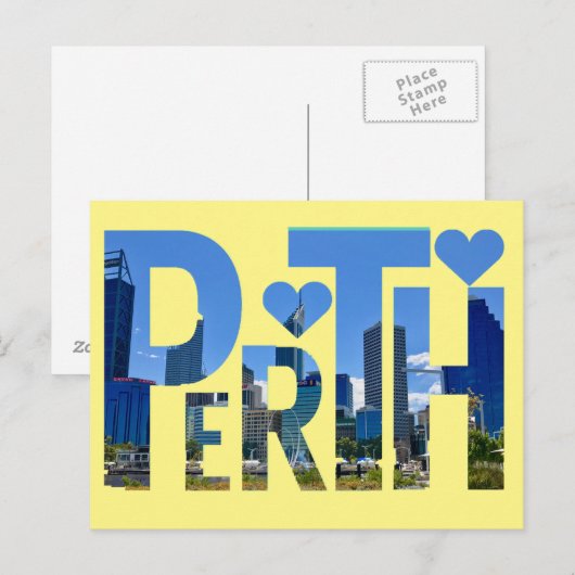 Perth, Western Australien Postkarte (Vorne/Hinten)
