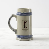 Perthro RuneStone Stein Bierglas (Links)