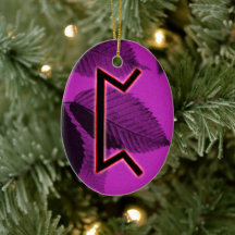Perthro Viking Rune Weihnachten Ornament - Karma!