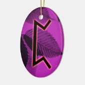 Perthro Viking Rune Weihnachten Ornament - Karma! (Links)