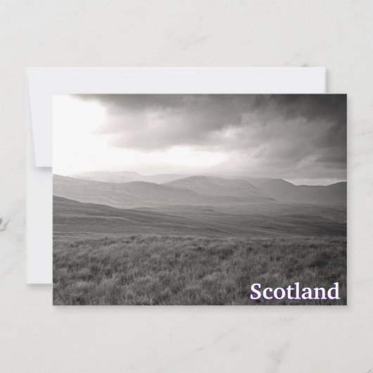Perthshire-Hügel, Schottland-Karte (Vorderseite)