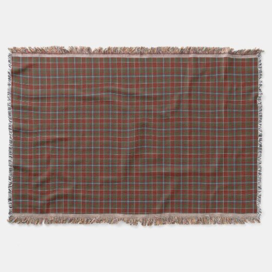 Perthshire Scotland District Weathered Tartan Decke (Vorderseite)
