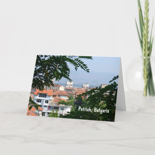 Pertich, Bulgarien-Karte Karte (Vorderseite)