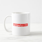 Perturated-Briefmarke Kaffeetasse (Links)