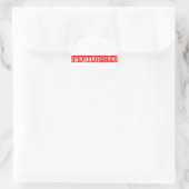 Perturated-Briefmarke Runder Aufkleber (Tasche)