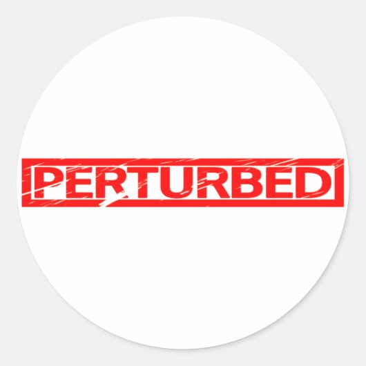 Perturated-Briefmarke Runder Aufkleber (Vorderseite)